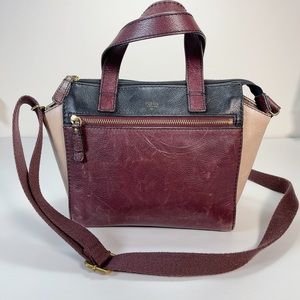 FOSSIL | TESSA SATCHEL LEATHER CROSSBODY BAG